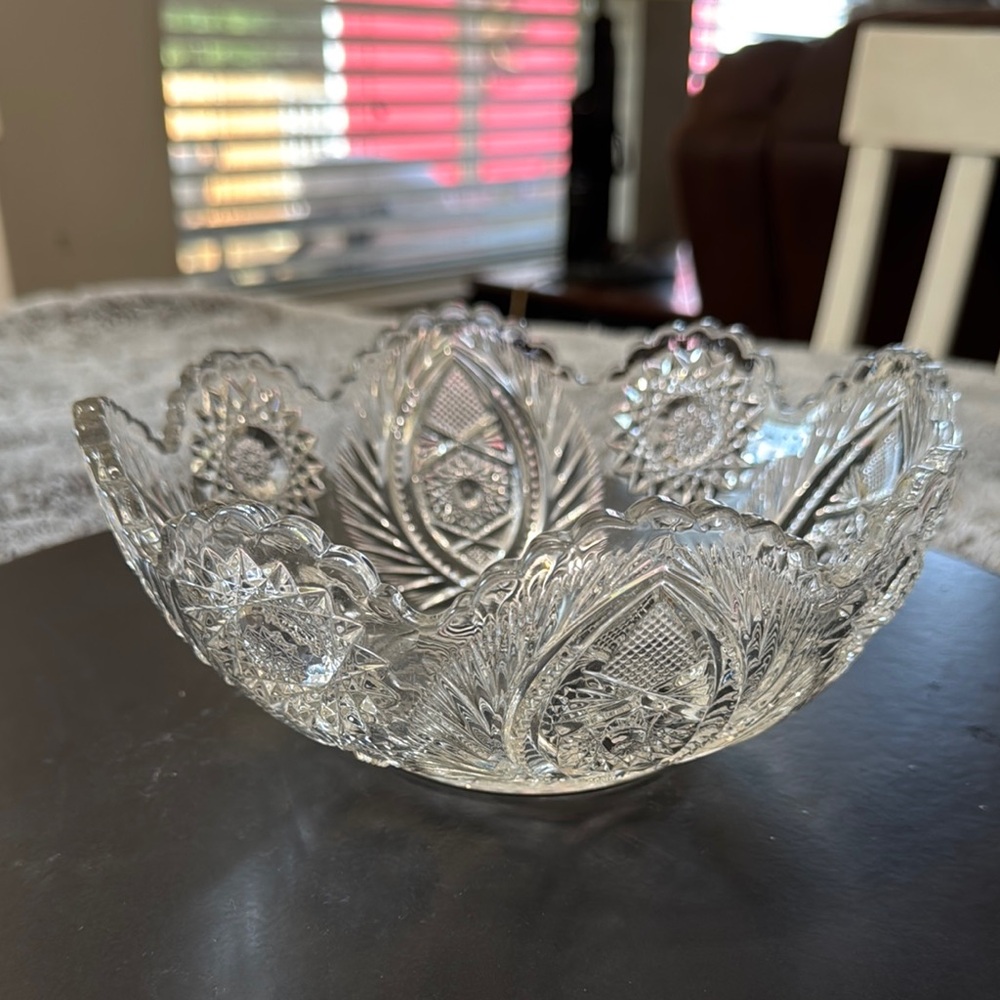 Vintage Early American‎ Glass bowl Atlanta Westmoreland Specialty Company 228
